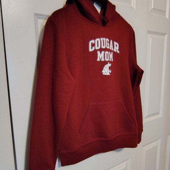Jones & Mitchell Officially Licensed Collegiate WSU Cougar Mom Hoodie Maroon NWT - Picture 6 of 10